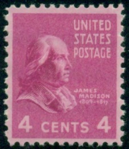#808, 4¢ JAMES MADISON, PREXIE LOT OF 400 MINT STAMPS SPICE UP YOUR MAILINGS!