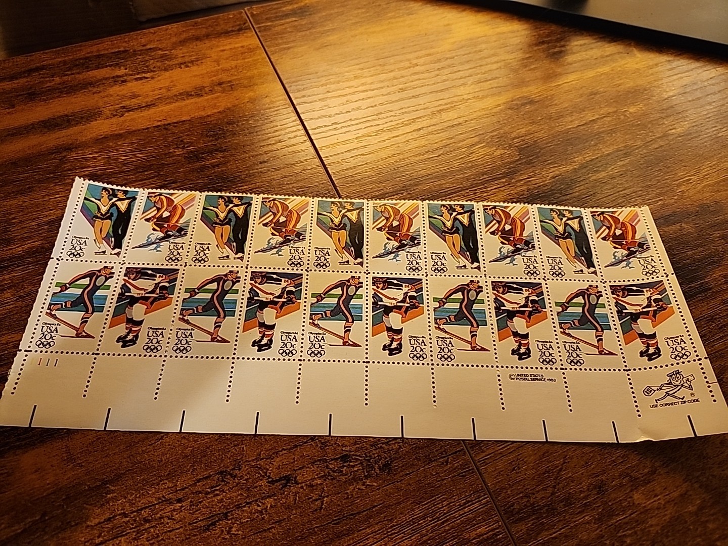 USPS USA Olympics 1983 20 Cent Stamps 20ct 1980s Vintage