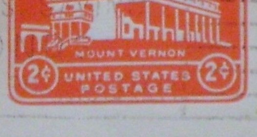 1926 U522 2ct Carmine on white (Die 1) Washington – Used