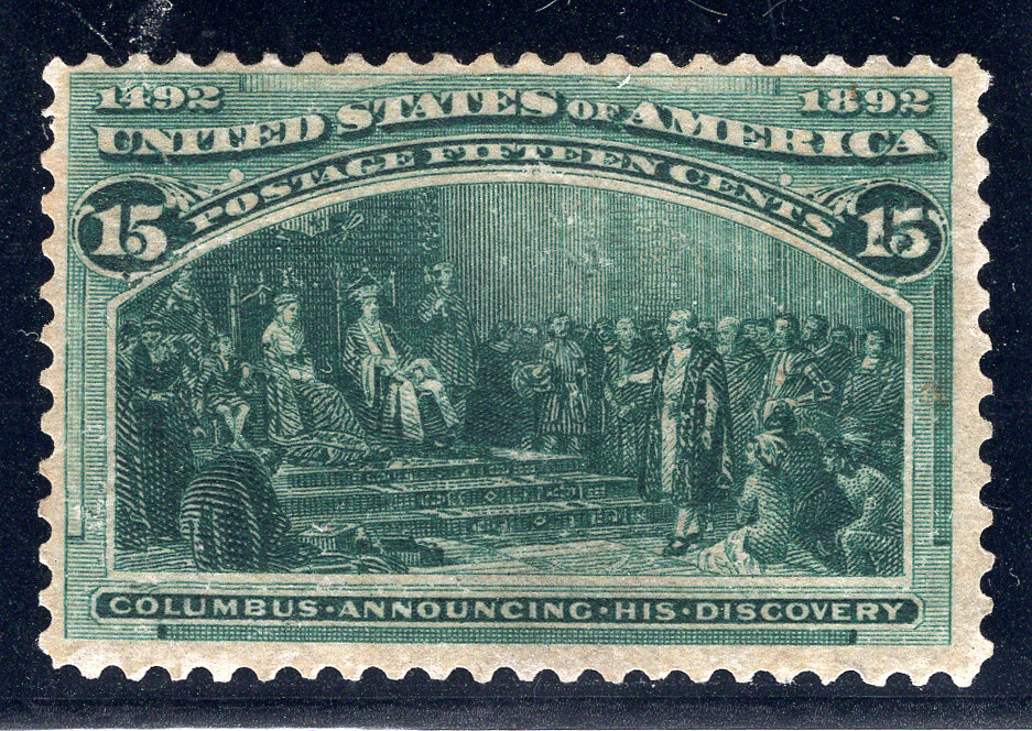 US Stamps Scott #238* MLH, 1893. Regum? Scott: $200.