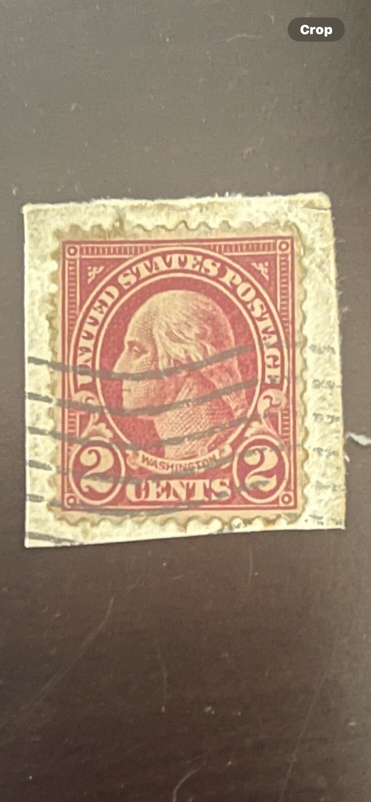 Rare Hard To Find Red George Washington 2 Cent Stamp