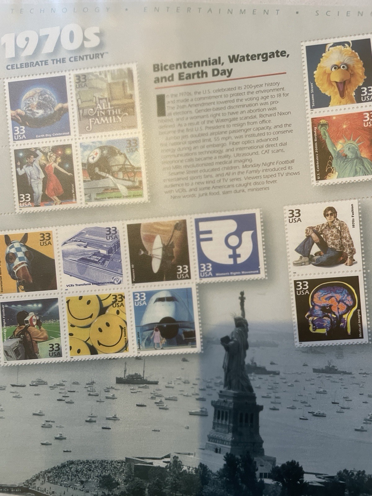 CELEBRATE THE CENTURY 1900-1990. Complete 10 Sheet Set US Stamps USA # 3182-3191