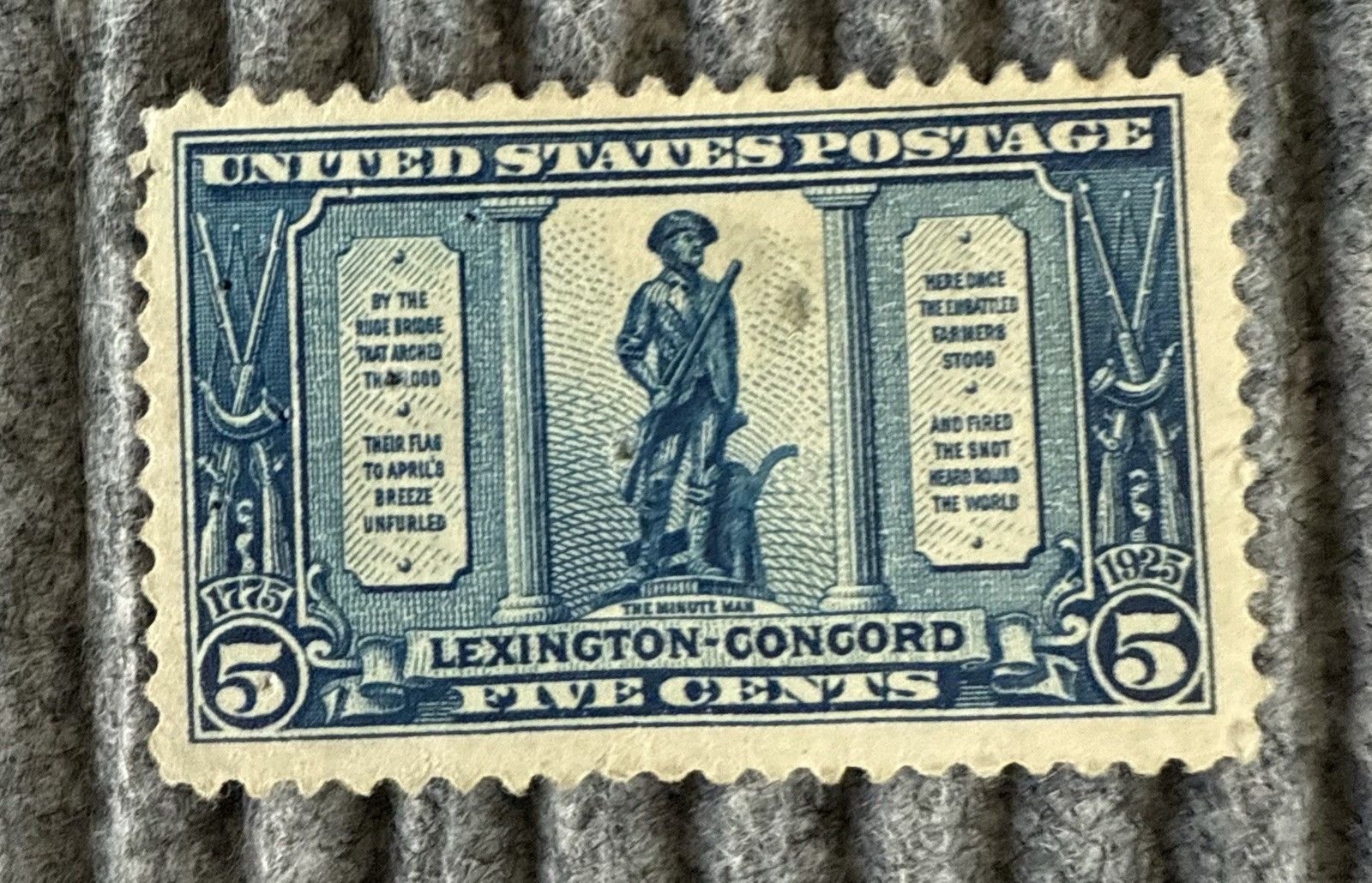 US Scott Stamps #617 – 619 Lexington and Concord Set of 3 with Bonus #617 Used