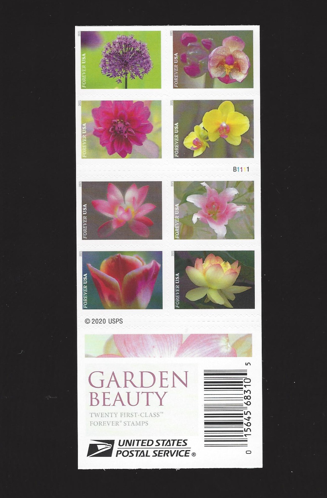 5558 – 5567 Garden Beauty Forever Pane of 20 Face Value 15.60
