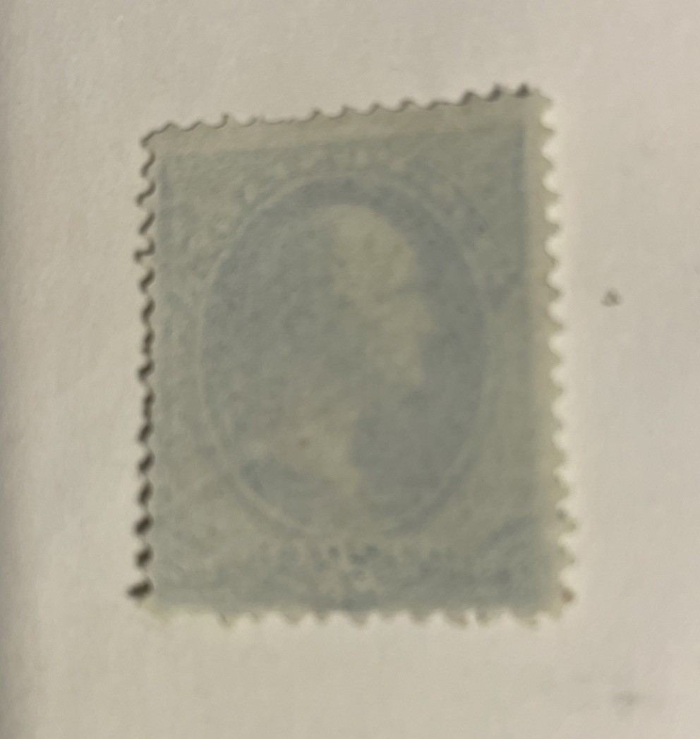 VERY RARE 1870-79 3 CENT GEORGE WASHINGTON US GREEN POSTAGE STAMP, USED