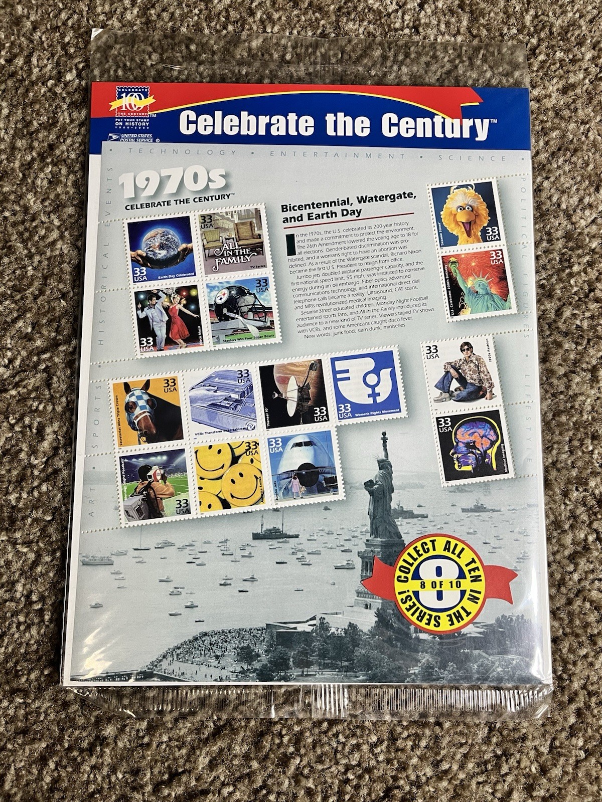 CELEBRATE THE CENTURY 1900-1990. Incomplete Set US Stamps USA