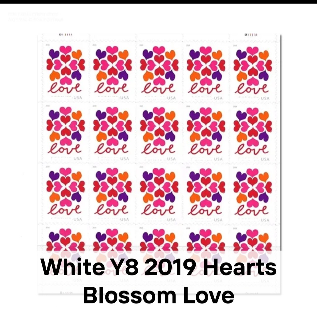 LOVE HEARTS BLOSSOM Sheet of 20 Forever Stamps MNH #5339 – BRAND NEW