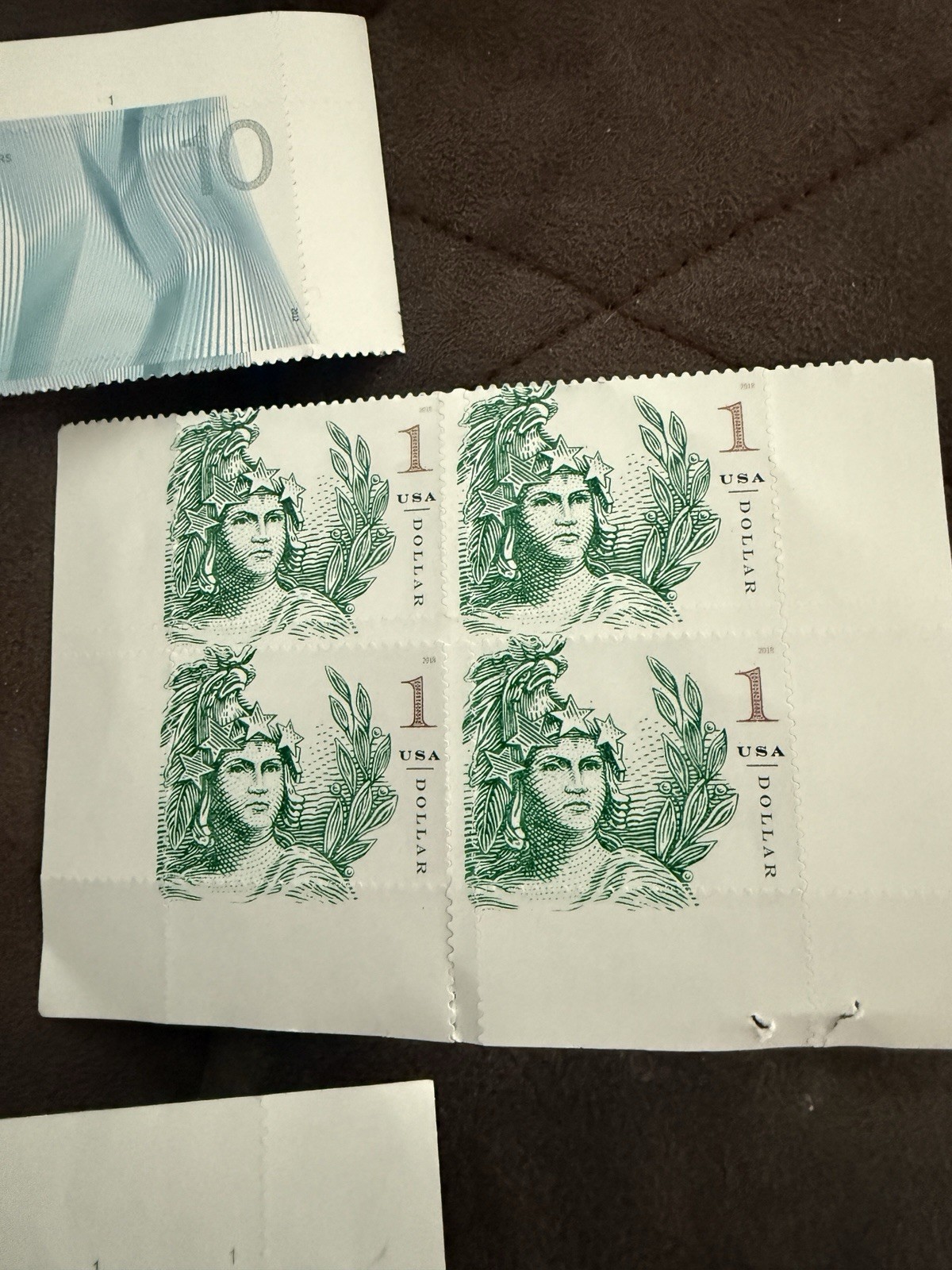 USPS USA 40 Dollars Worth Of Authentic Stamps FREE POSTAGE ! Self Adhesive