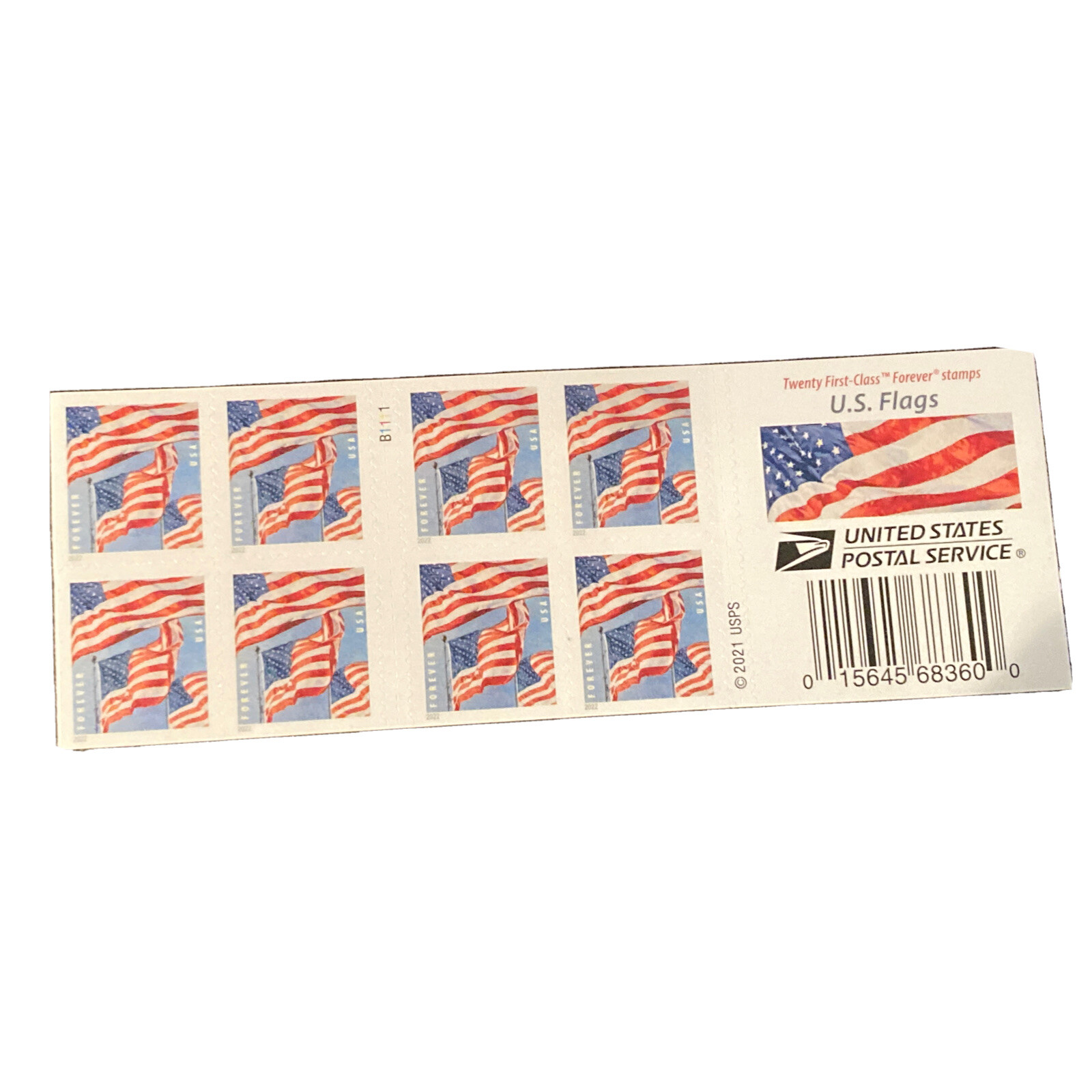 Stamps Mint US Flags Booklet Pane of 20 Forever Stamps Scott# 5659a stamp