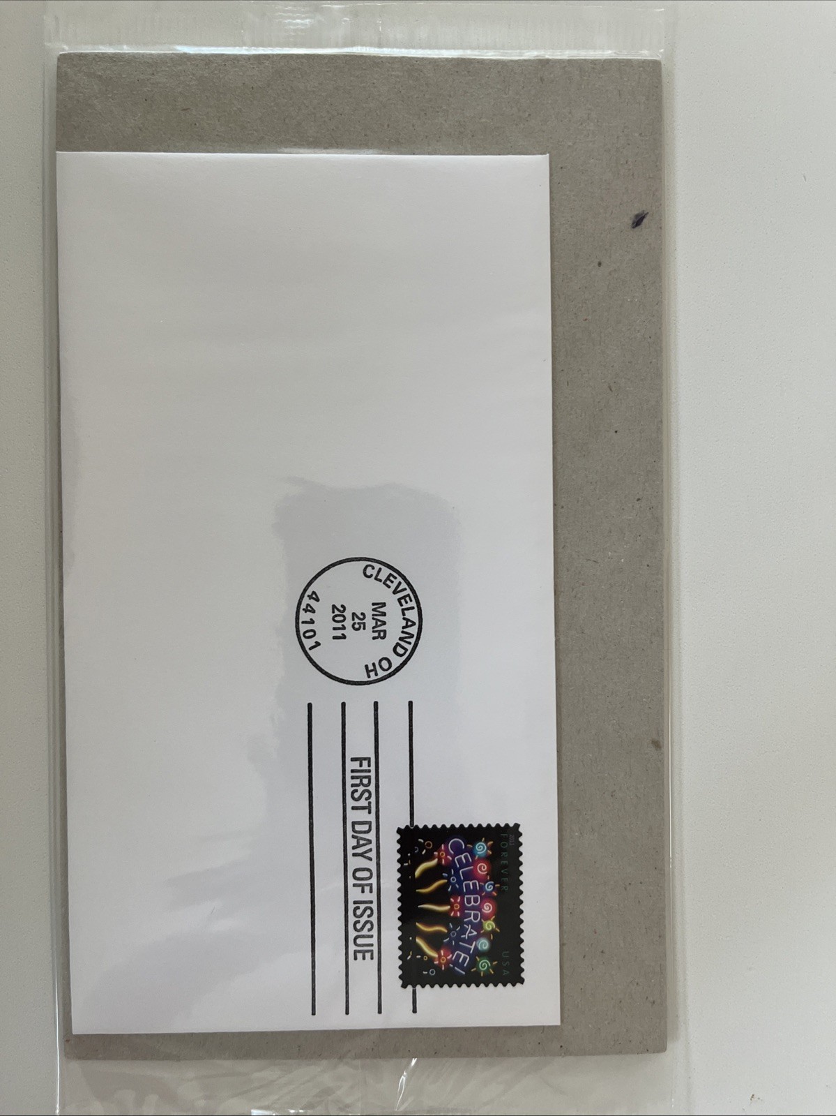 Neon Celebrate! First Day Of Issue Stamp