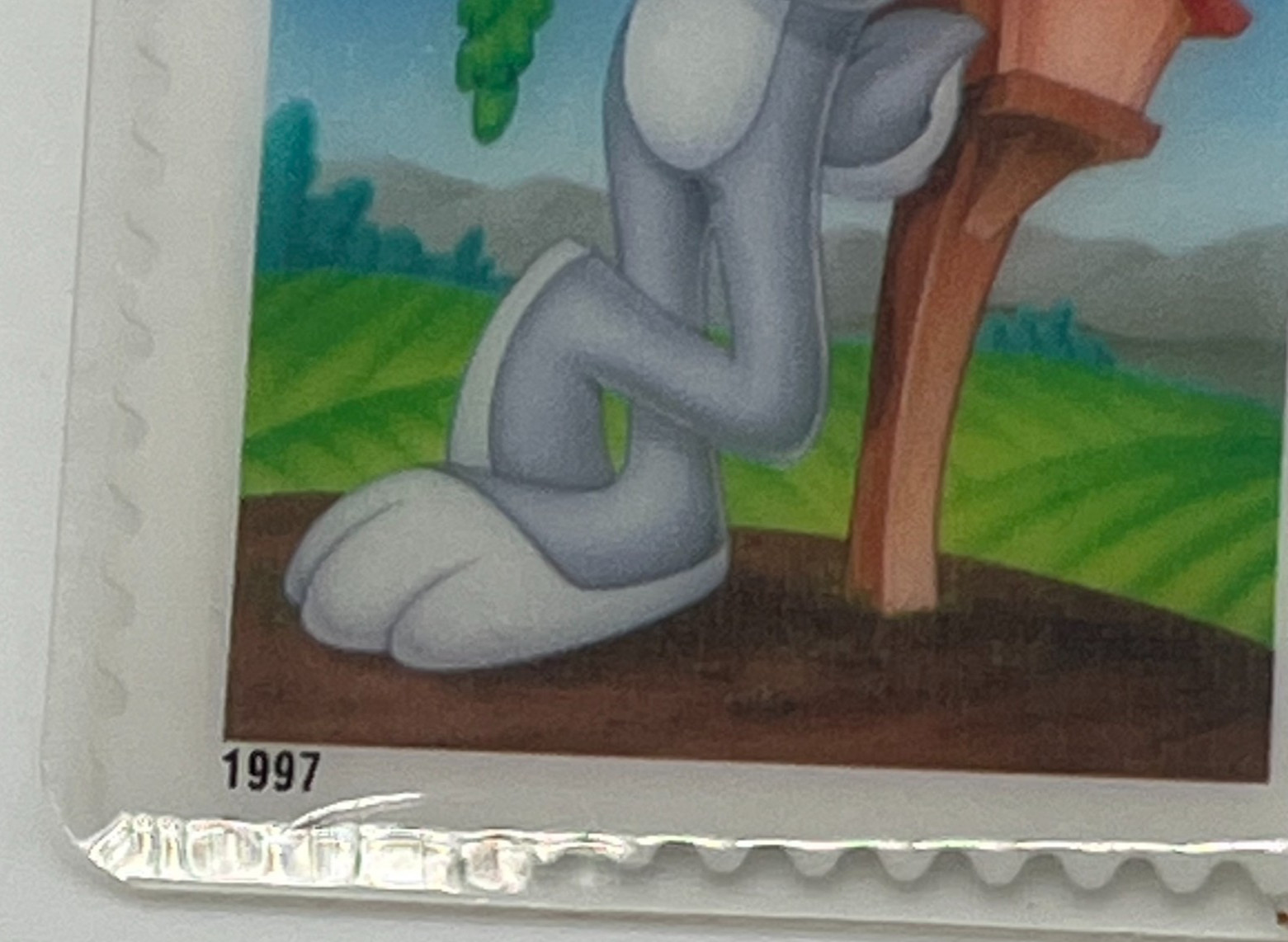 1997 Bugs Bunny US Postal Service 32 Cent USA Stamp Lapel Pin Looney Tunes