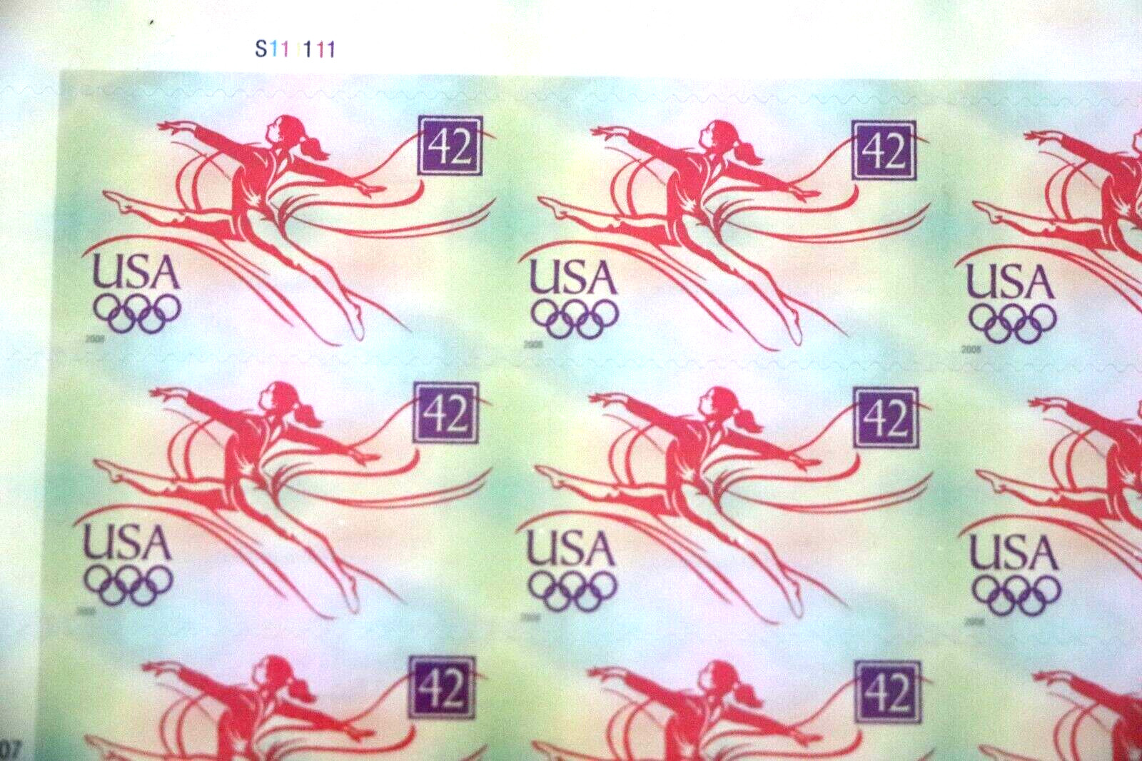 US Postage stamps. Sheet of Olympic Games stamps 20 42 cent stamps MNH, OG