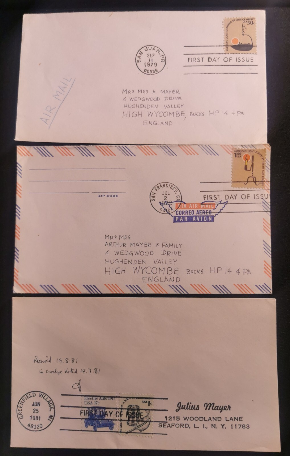 US American Series Postage Stamp Set Varieties In Used And Mint Condition.