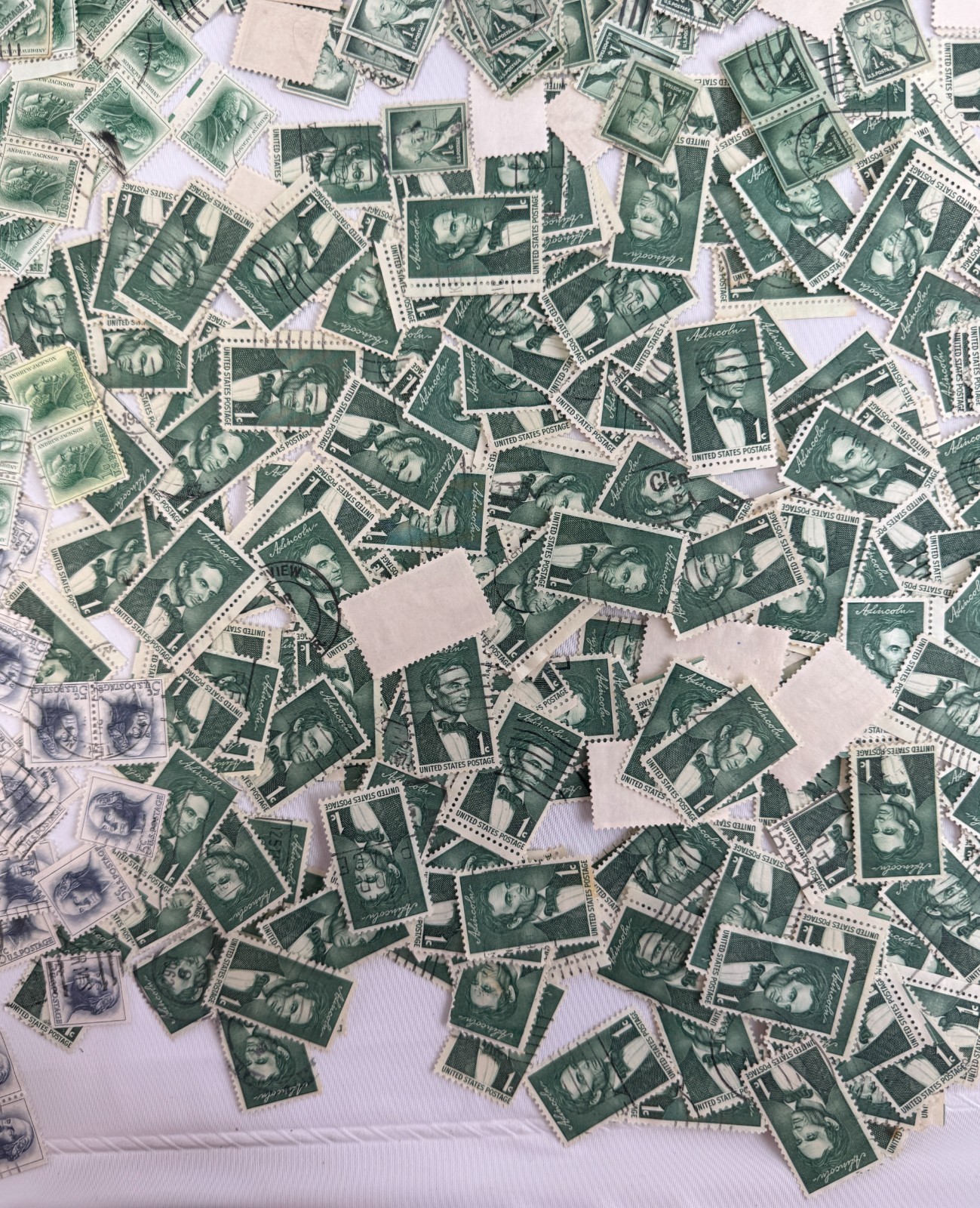 Cancelled Vintage US Large Presidential Definitive Stamp Lot