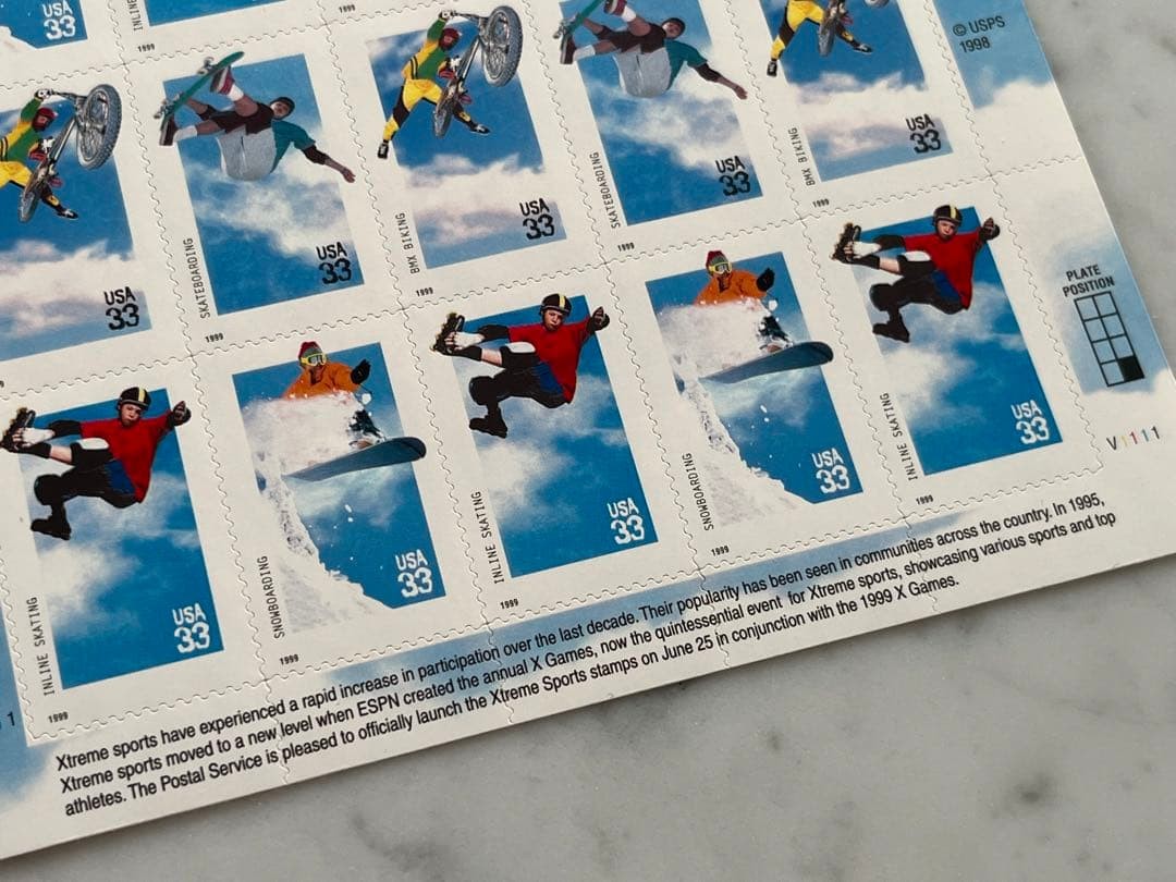 Brand New 1998 USPS “Xtreme Sports”