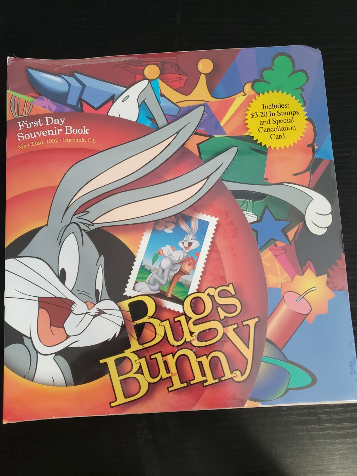 First Day Souvenir Book + Bugs Bunny Themed Stamps (1997) – RK B6D