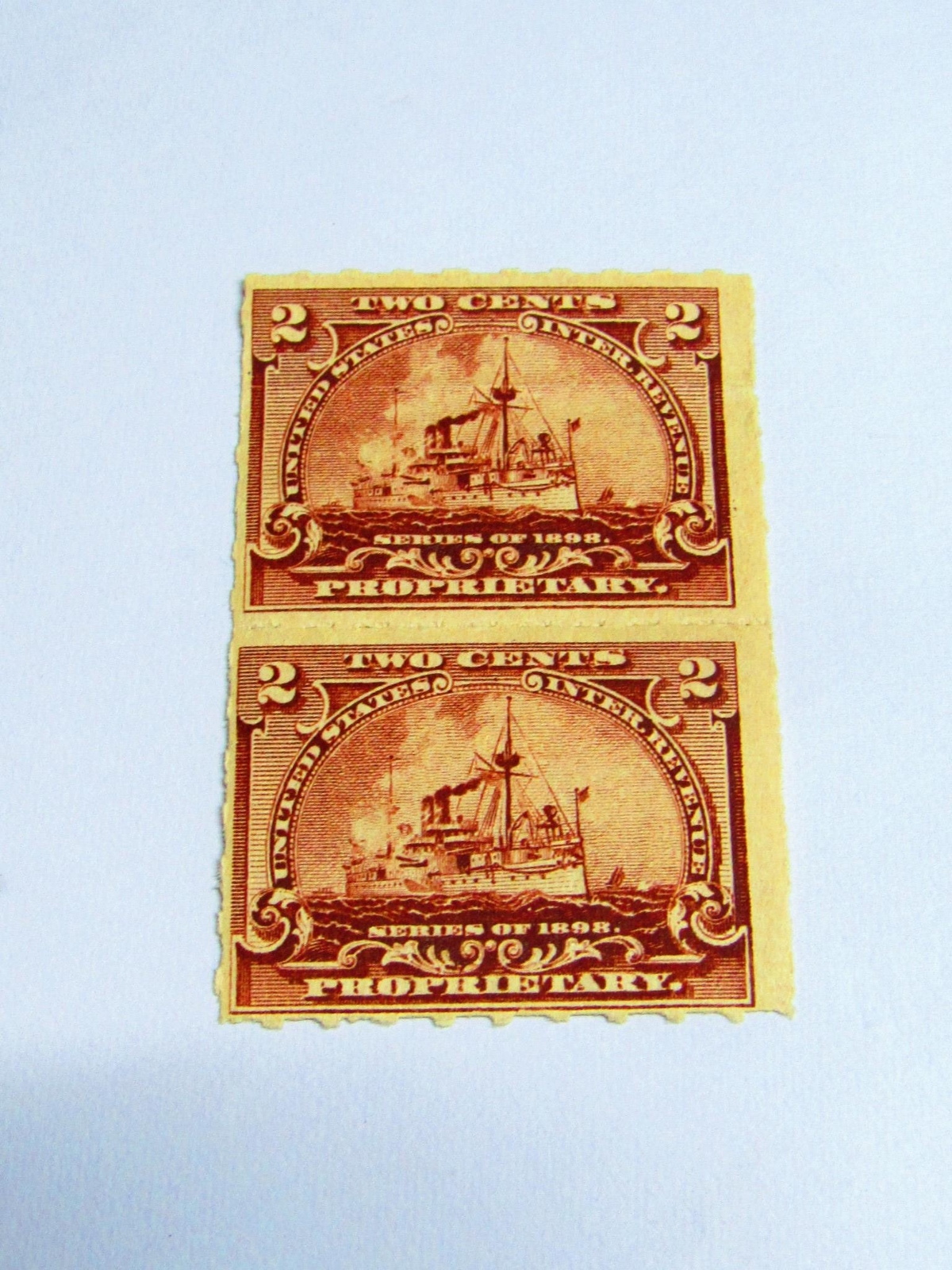COOL PSE Certified Stamp! 1898 U.S. POSTAGE 2¢ U.S. Inter Rev Stamp STP-108-IB