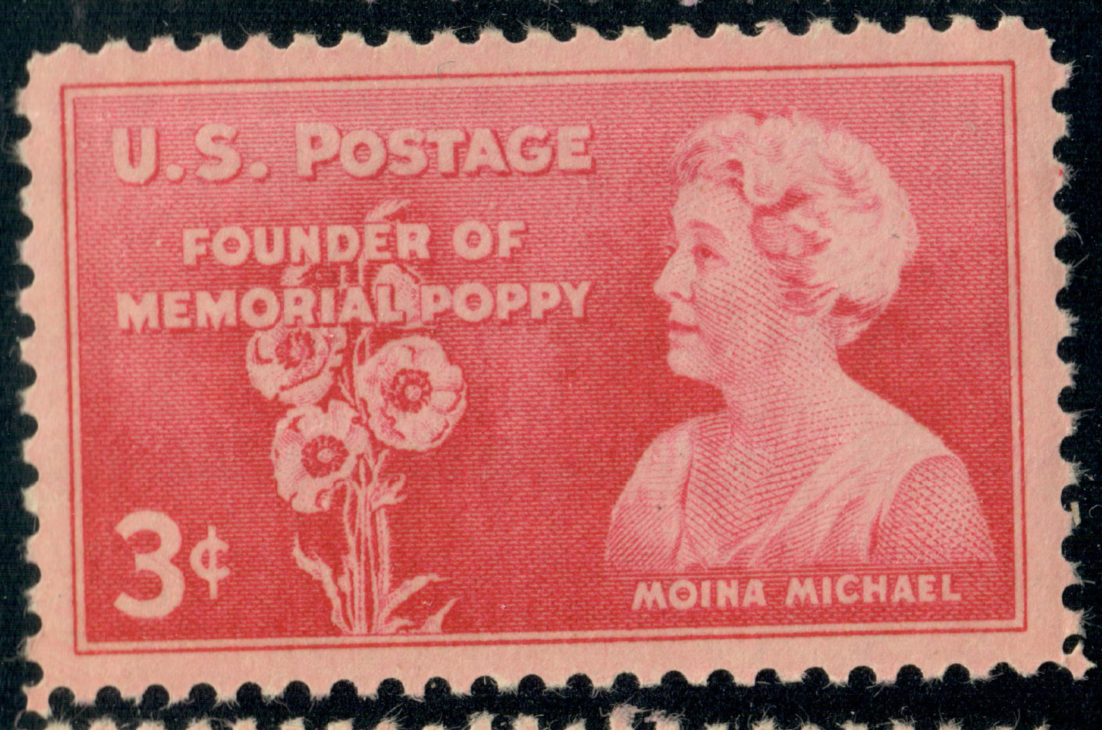 USA – 1948 – Memorial Poppy – Moina Michael – 3¢ – #2950