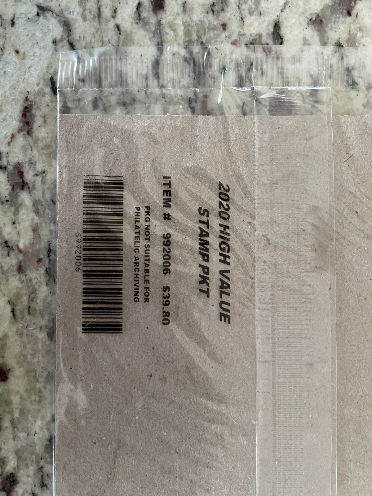 Sealed 2020 High Value Stamp Packet 992006 for the Year Book