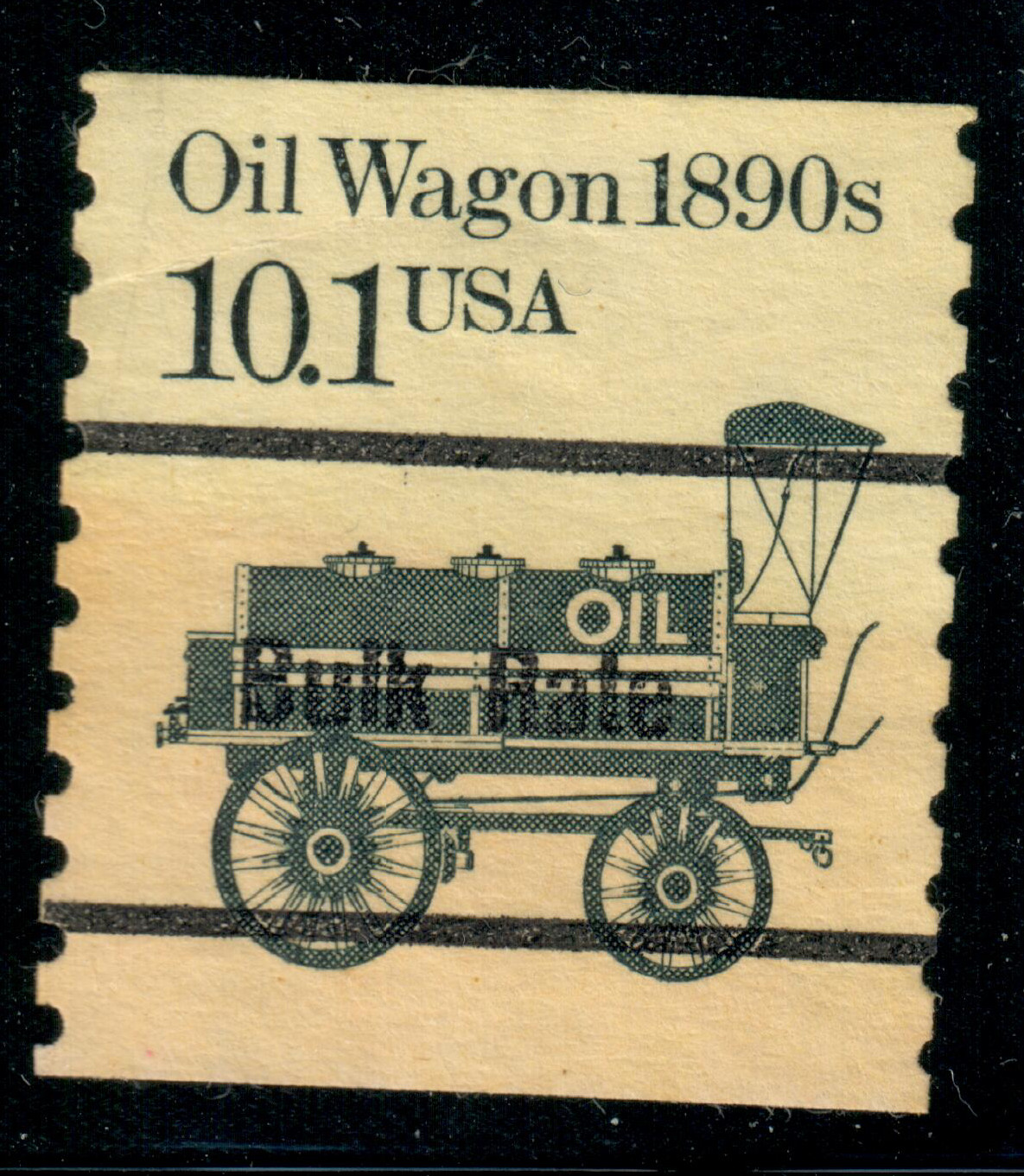USA – 1985 – Transportation – Coil Stamp – Oil Wagon 1890s – 10.1¢ – #3893