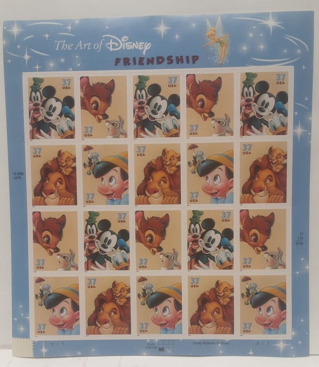 Stamps (Cartoons Bugs Bunny, Disney, more) US Mint Postage BELOW FACE VALUE