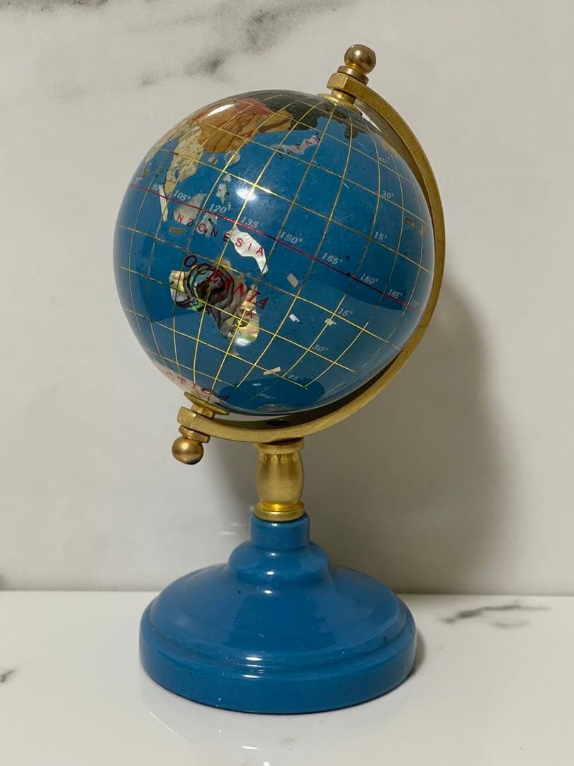 Natural stone globe interior, natural stone, small globe with a height of about