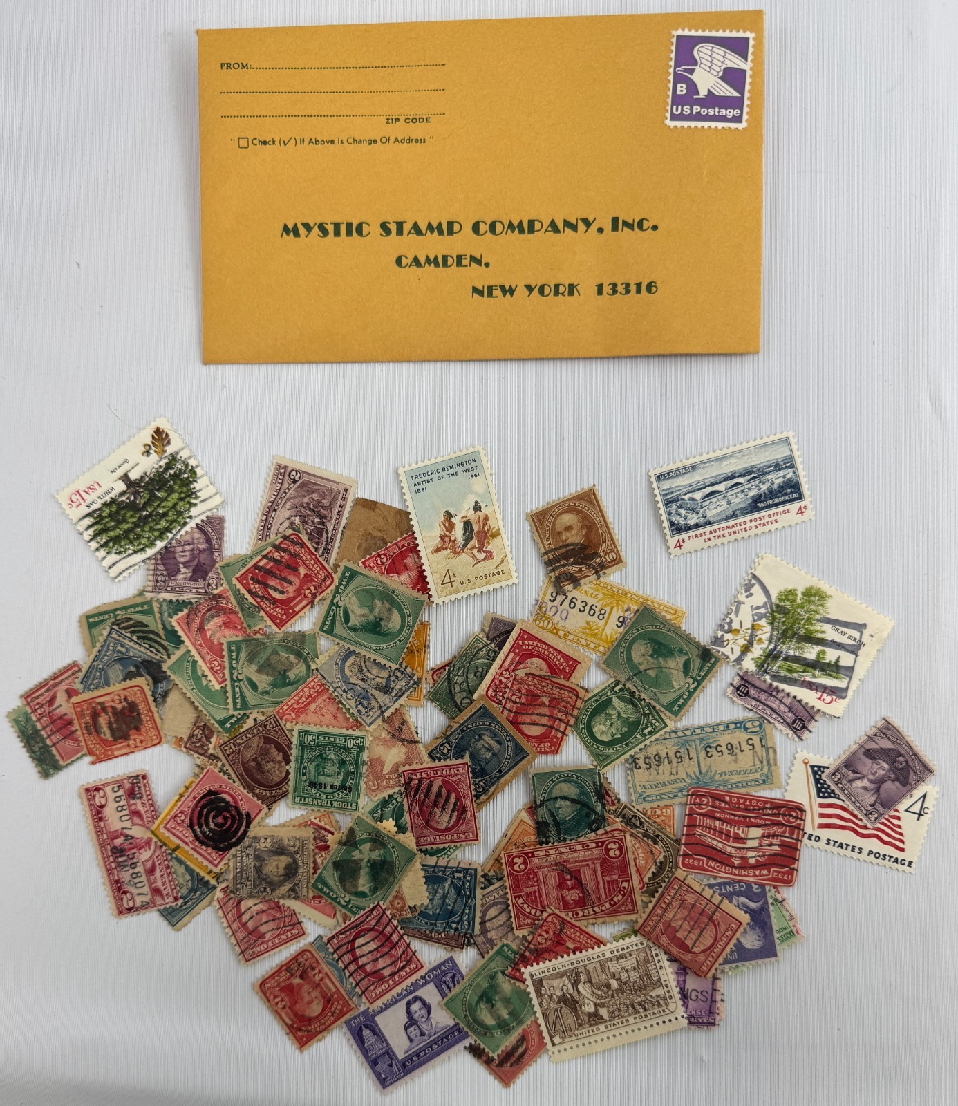 Vintage US Stamp Mixture Lot 75 and more Used Stamps Washington Franklin Revenue