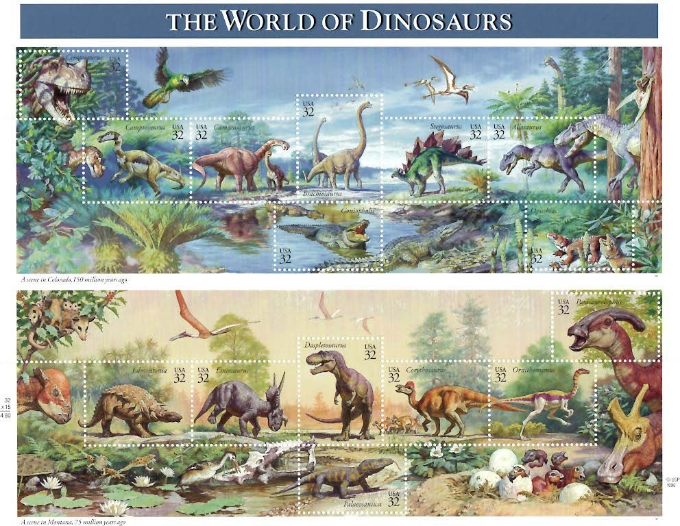 US Scott #3136 – World of Dinosaurs (1997)