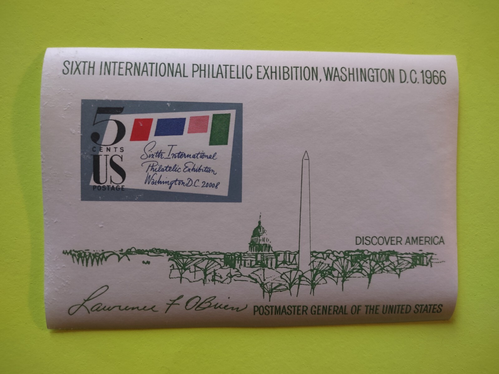 1966 Simpex Souvenir Sheet #1311
