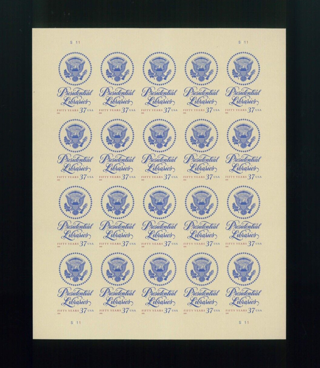 United States 37¢ Presidential Libraries Postage Stamp #3930 MNH Full Sheet