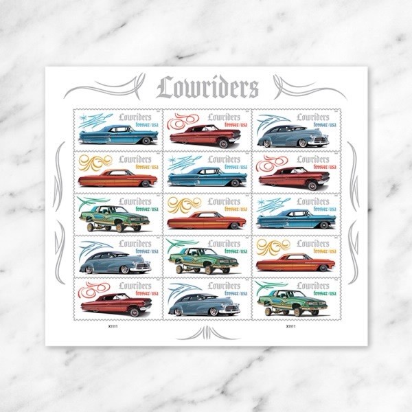 USPS Lowriders Full Sheet of 15 Forever Stamps – In Stock