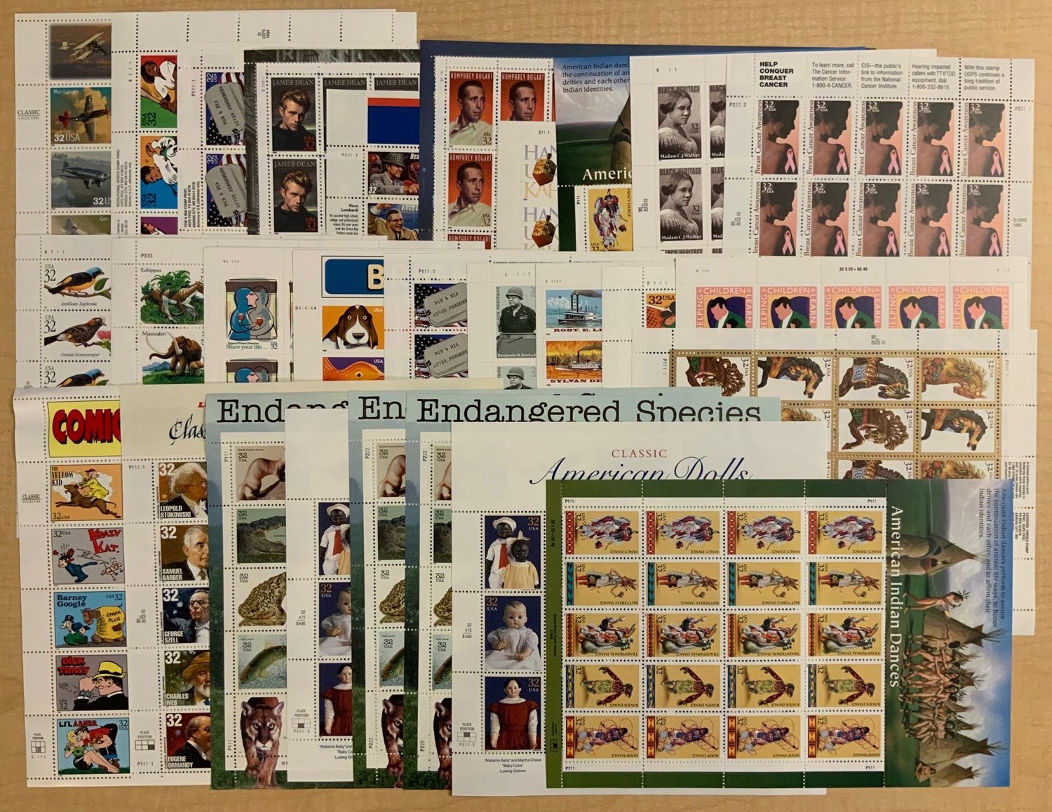32¢ Discount Postage Lot In Sheets – Face Value $295.04 * Stuart Katz