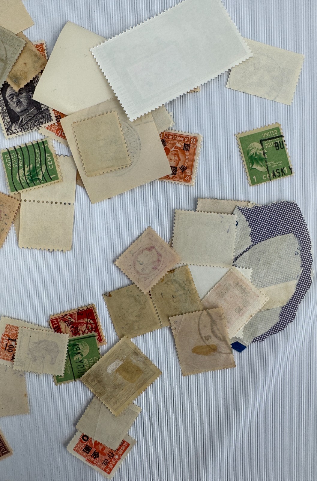 Worldwide Vintage Stamp Collection Lot 90+ Used Mint Stamps USA China Sweden