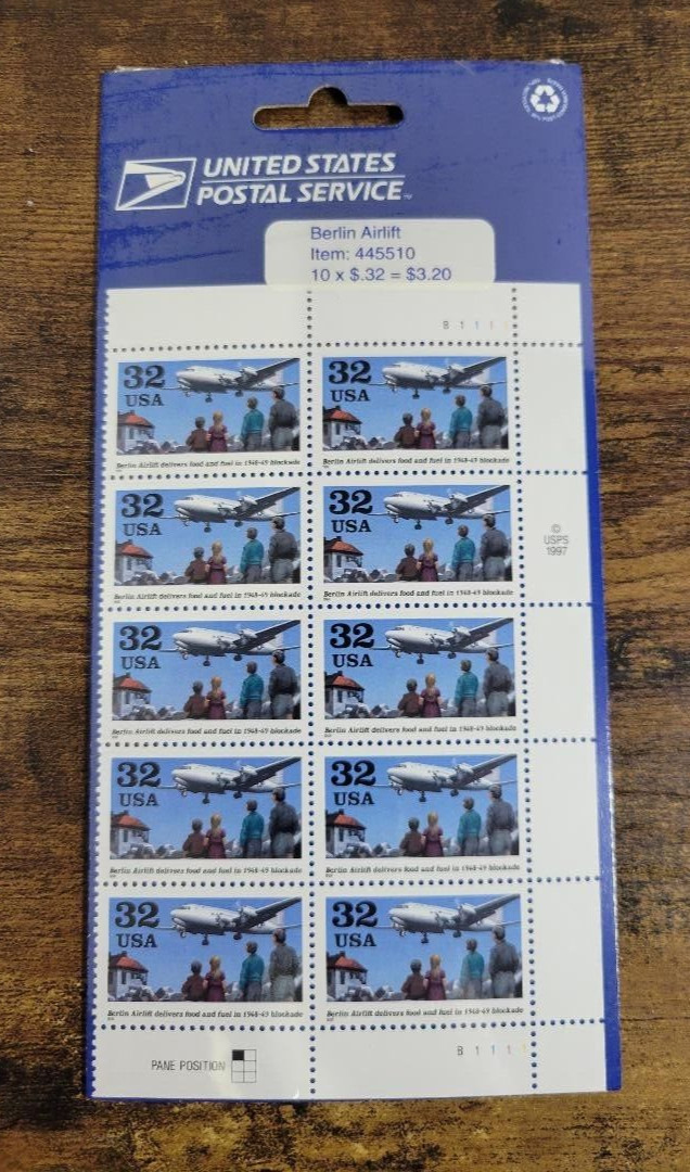 USPS Berlin Airlift 32 Cent Stamps