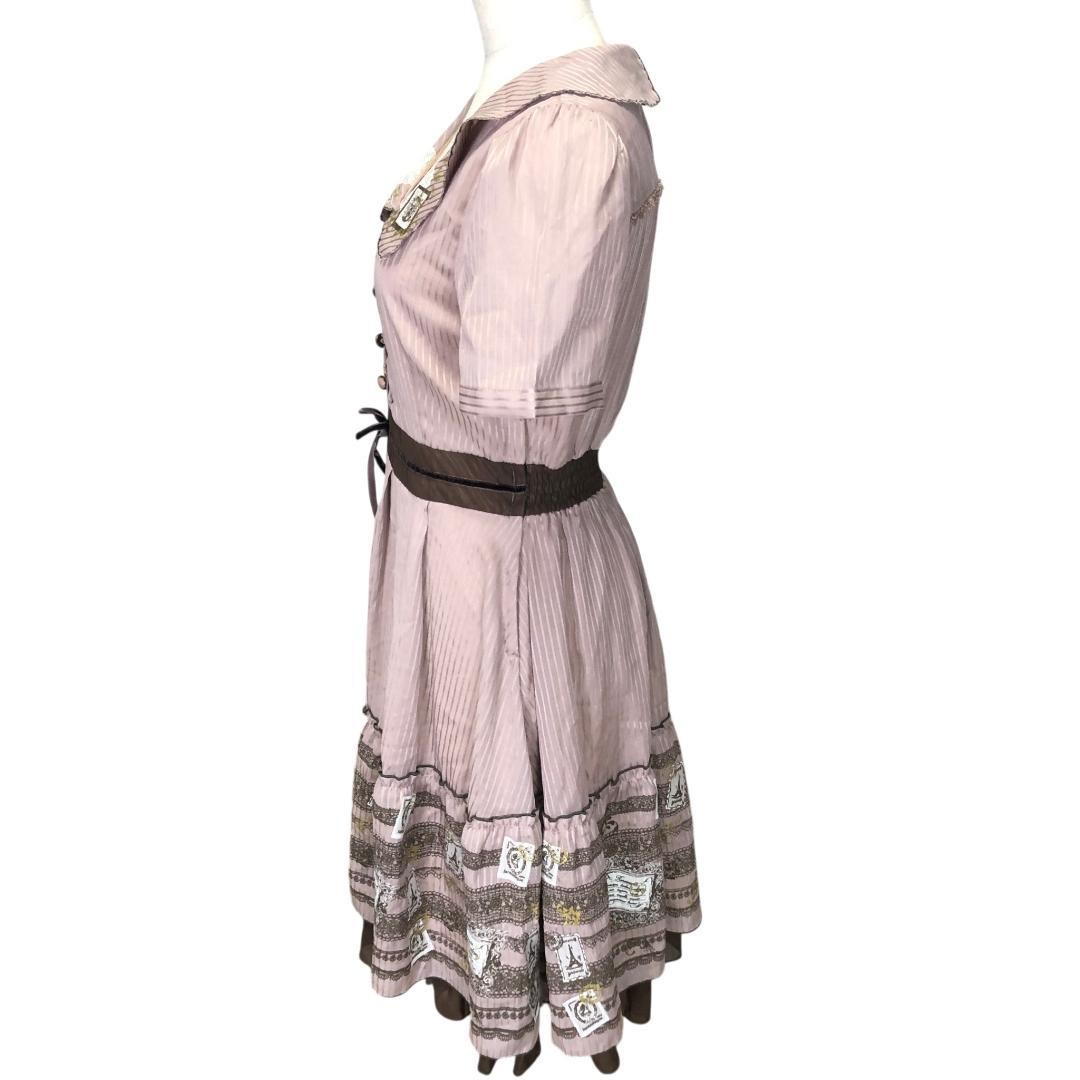 axes femme Frill Lace Dress M Pink