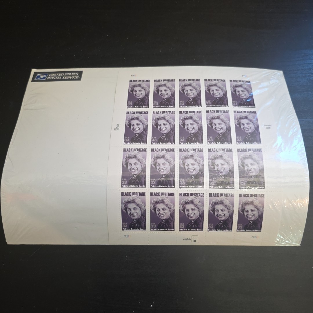 US 2000 SC 3371 33c Black Heritage, Patricia Roberts Harris, Sheet of 20 MNH