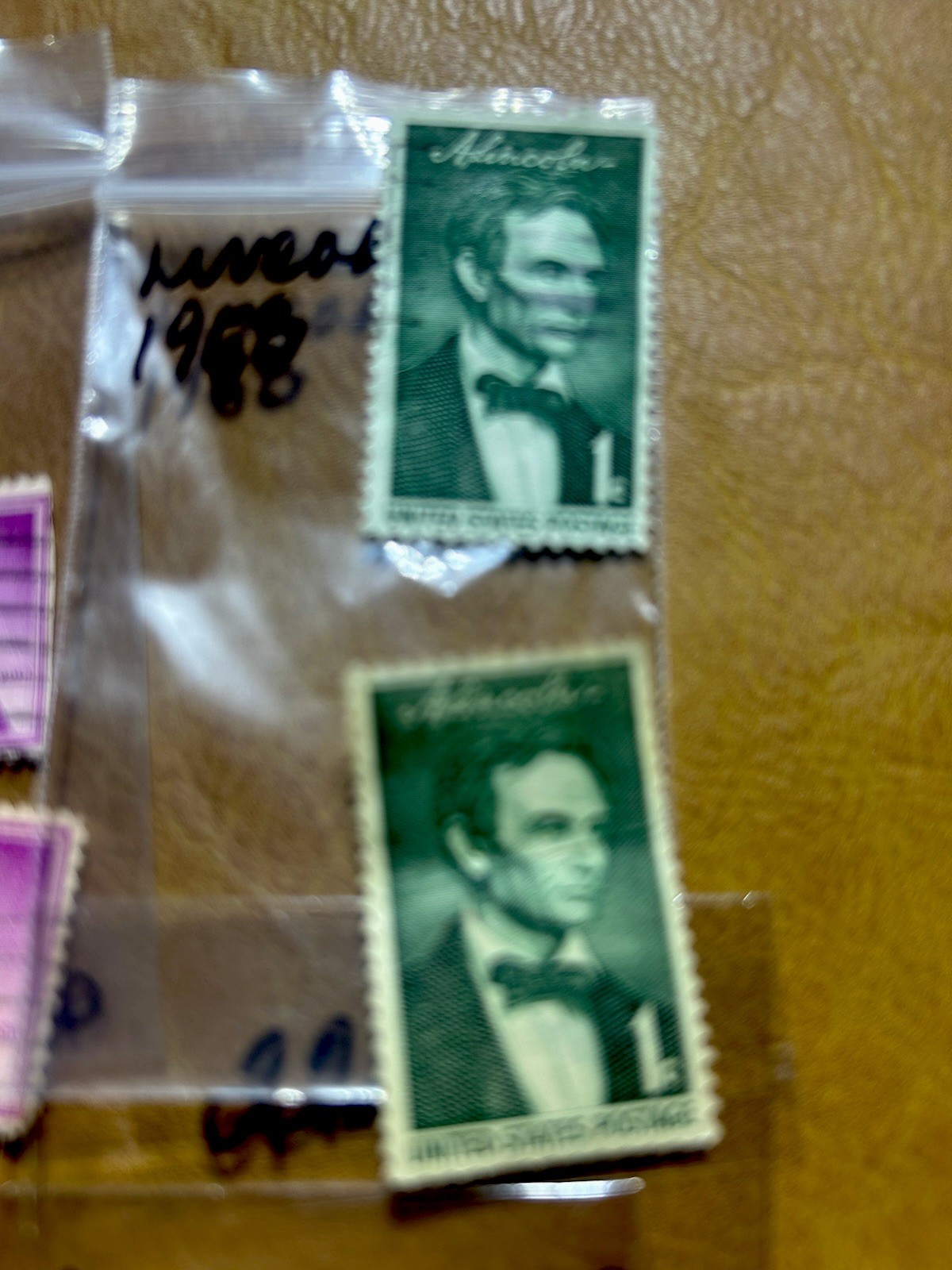 Stamps Abe Lincoln Lot (6). Great Condition.