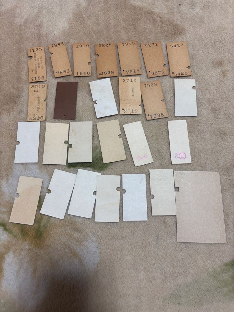 A large collection of train tickets