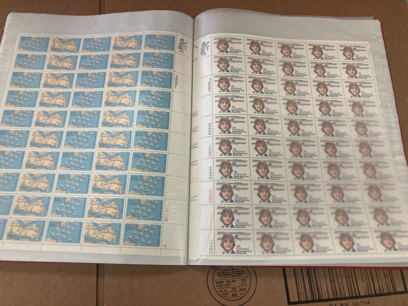 KAPPYS STAMPS DISCOUNT POSTAGE MINT SHEETS MOSTLY 13c – 20c FACE $1172.30 POST23