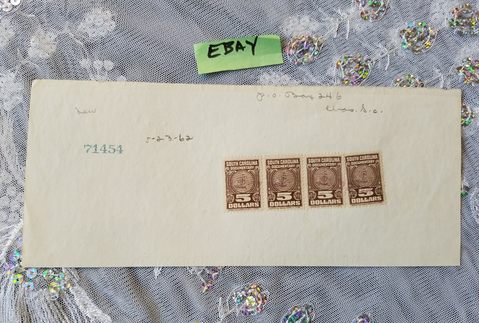 Stamp $5 Dollar South Carolina Documentary