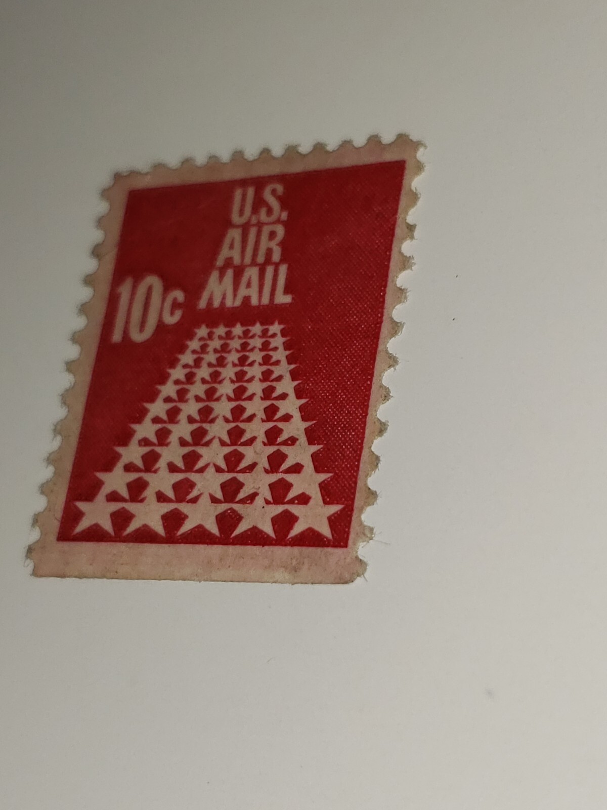 1968 US Air Mail Star Runway 10 cent USPS United States Postal postage stamp