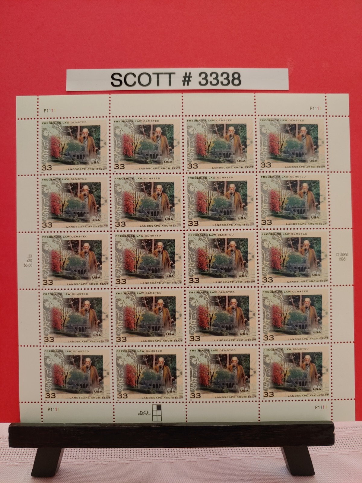 Scott # 3338 Fredrick Law Olmsted (Landscape Architect)
