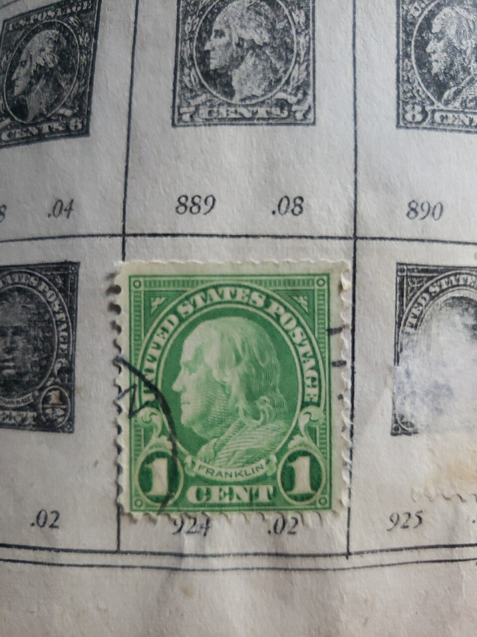Very Rare 1 Cent Stamp, Very Good Condition