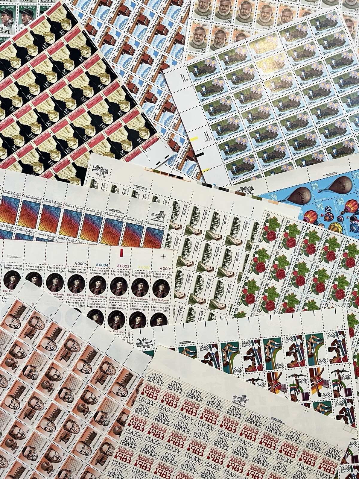 UNITED STATES FACE VALUE $100 DISCOUNT POSTAGE STAMPS FULL SHEETS!