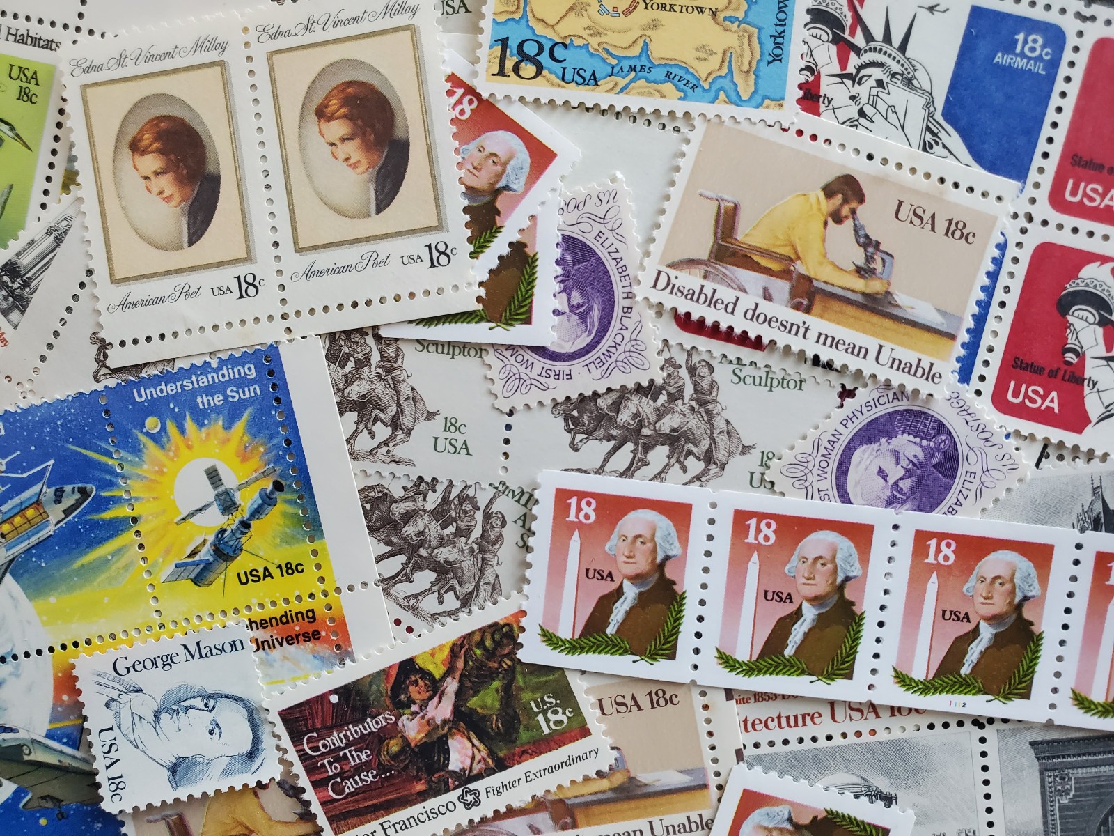 US Discount Bulk Postage – $18 Worth of 18 Cent Stamps – 100 Stamps Below Face!