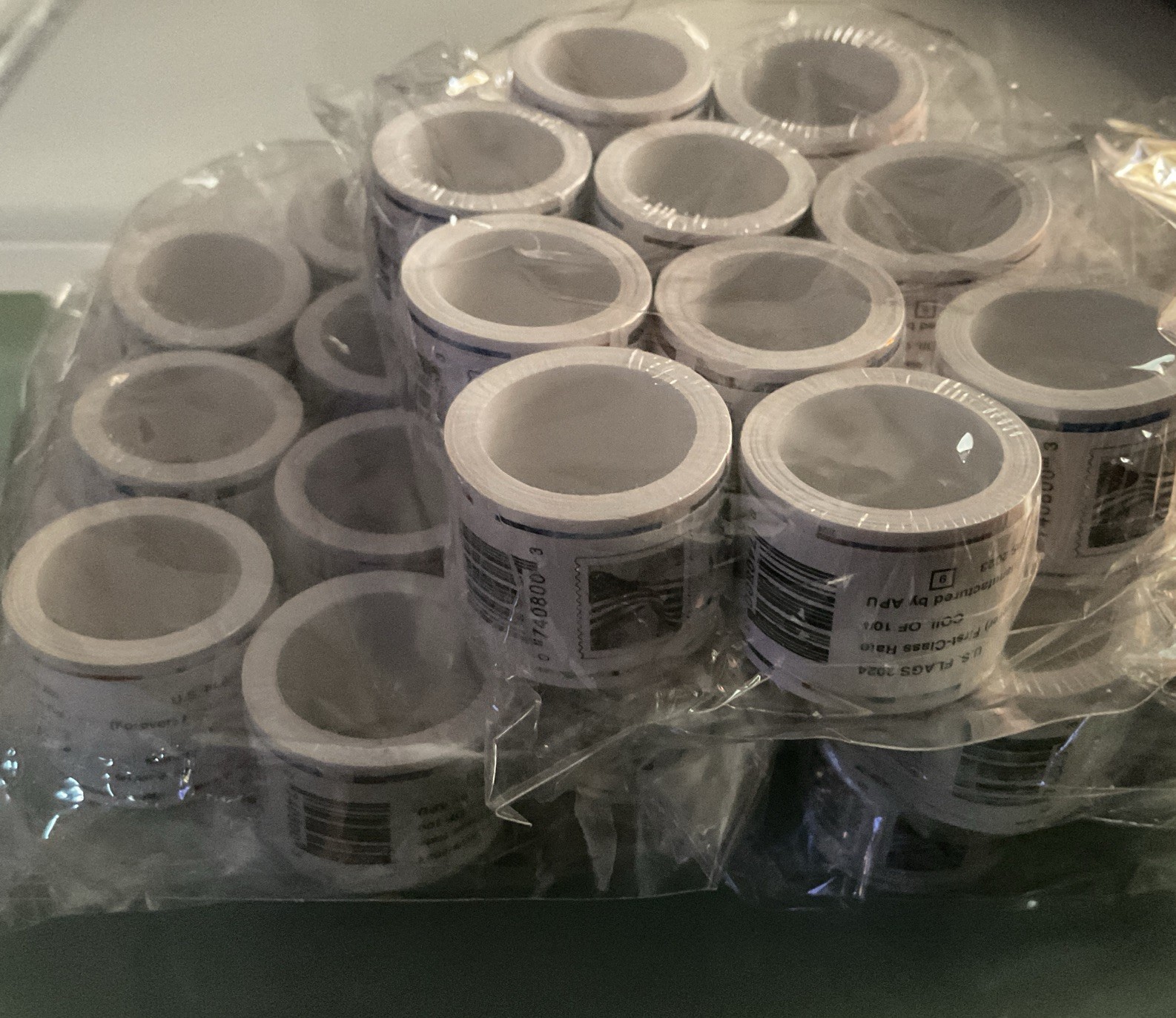 50 rolls of 100 – US Forever Flag Stamps New Sealed