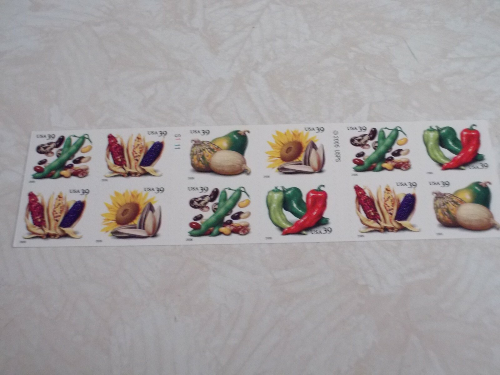 #4003-07 CROPS OF THE AMERICAS 2006 Pane of 20 39 Cent Stamps MNH Free Shipping