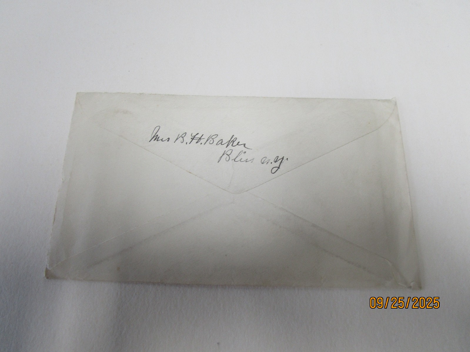 WASHINGTON 2 CENT PRE PAID ENVELOPE 1925 APR 9TH STAMP EPHEMERA