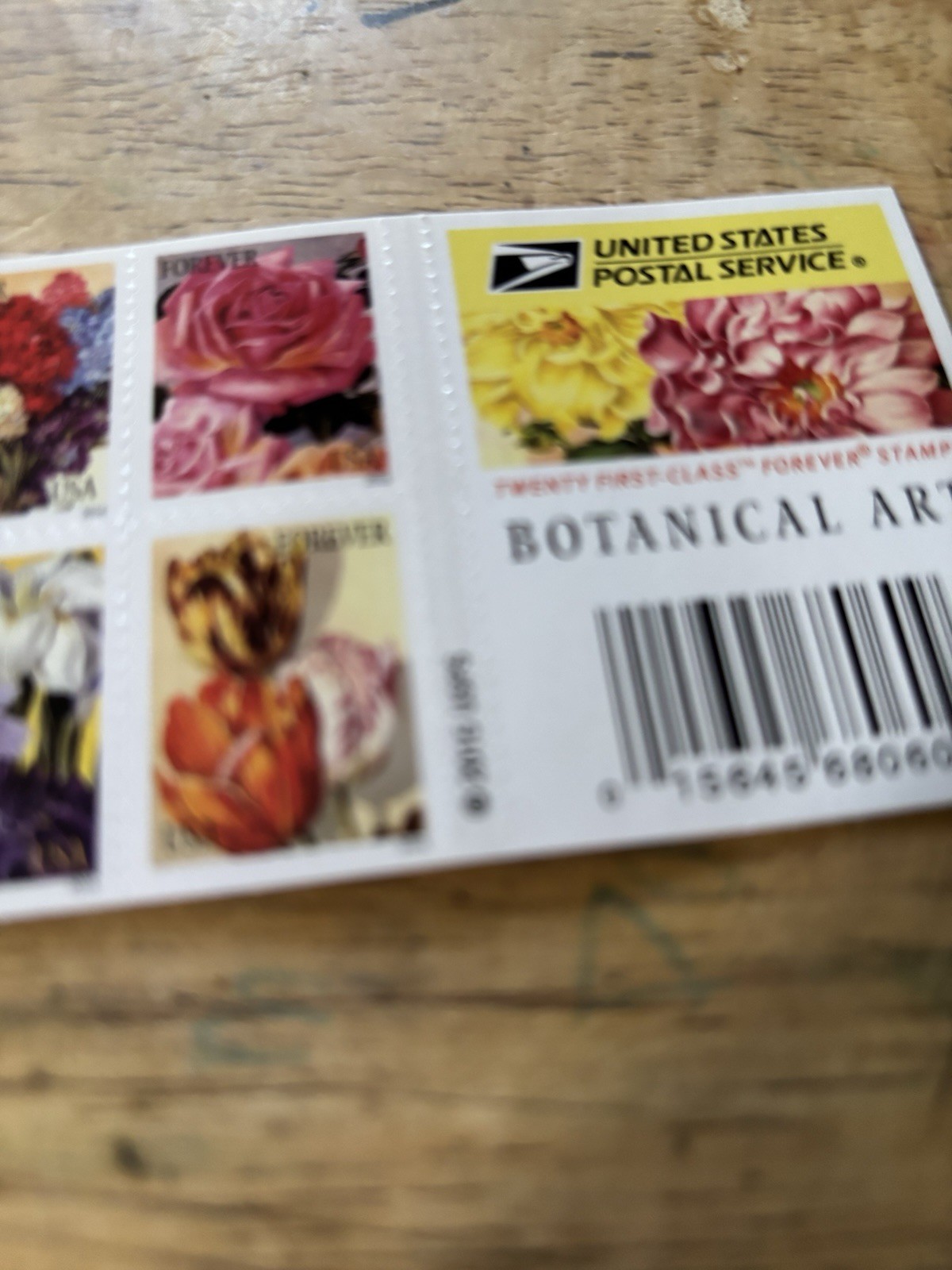20 Botanical Art US Forever Postage Stamps, USPS Forever Stamps, Postal Stamps