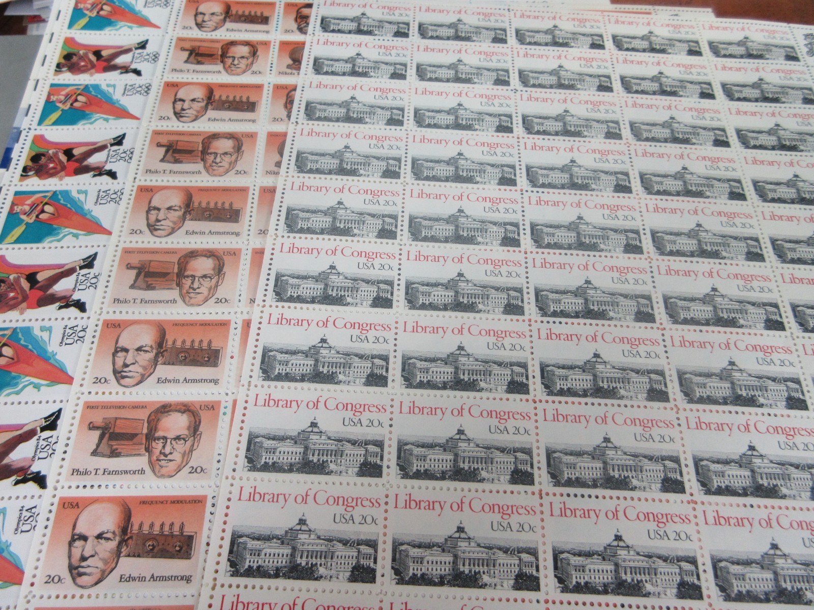 15 Different 20 Cent Sheets with Face Value of $150.00Under 60 %